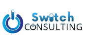 Logo of Switch Consulting, Inc. featuring a stylized, modern design with the word 'Switch' in bold, professional typeface, accented by a graphic element symbolizing innovation and transformation.